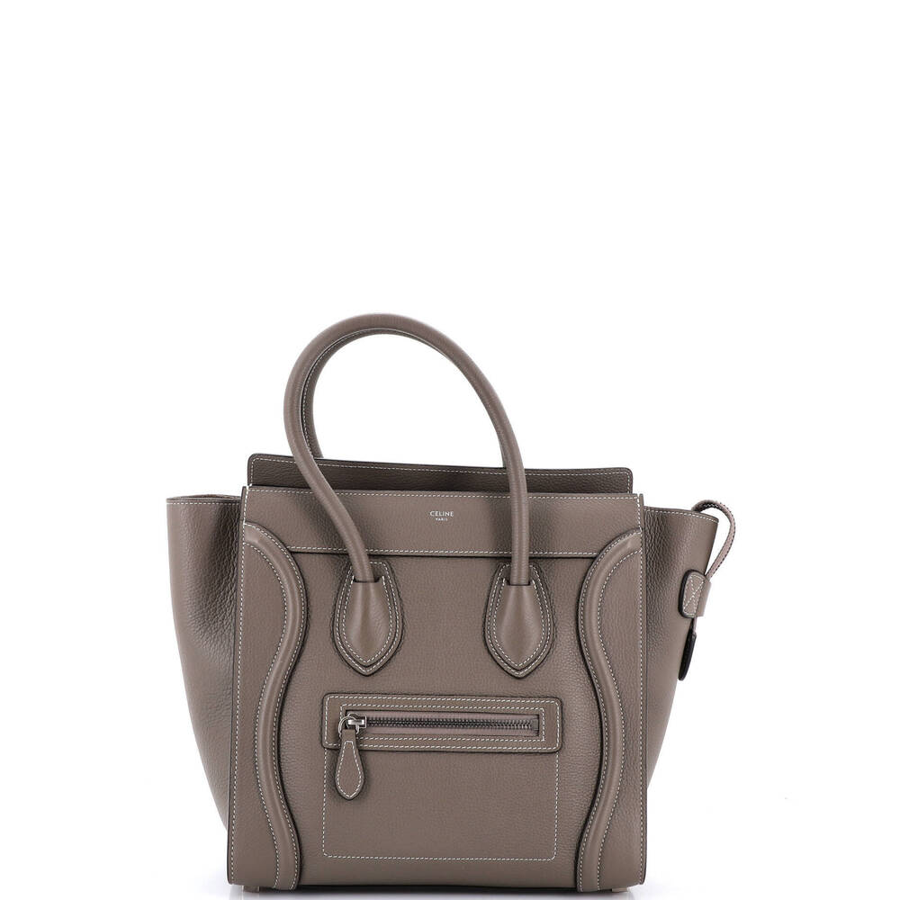 Celine Micro Luggage Bag Grainy Leather